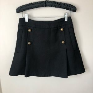Express black skirt 4 buttons